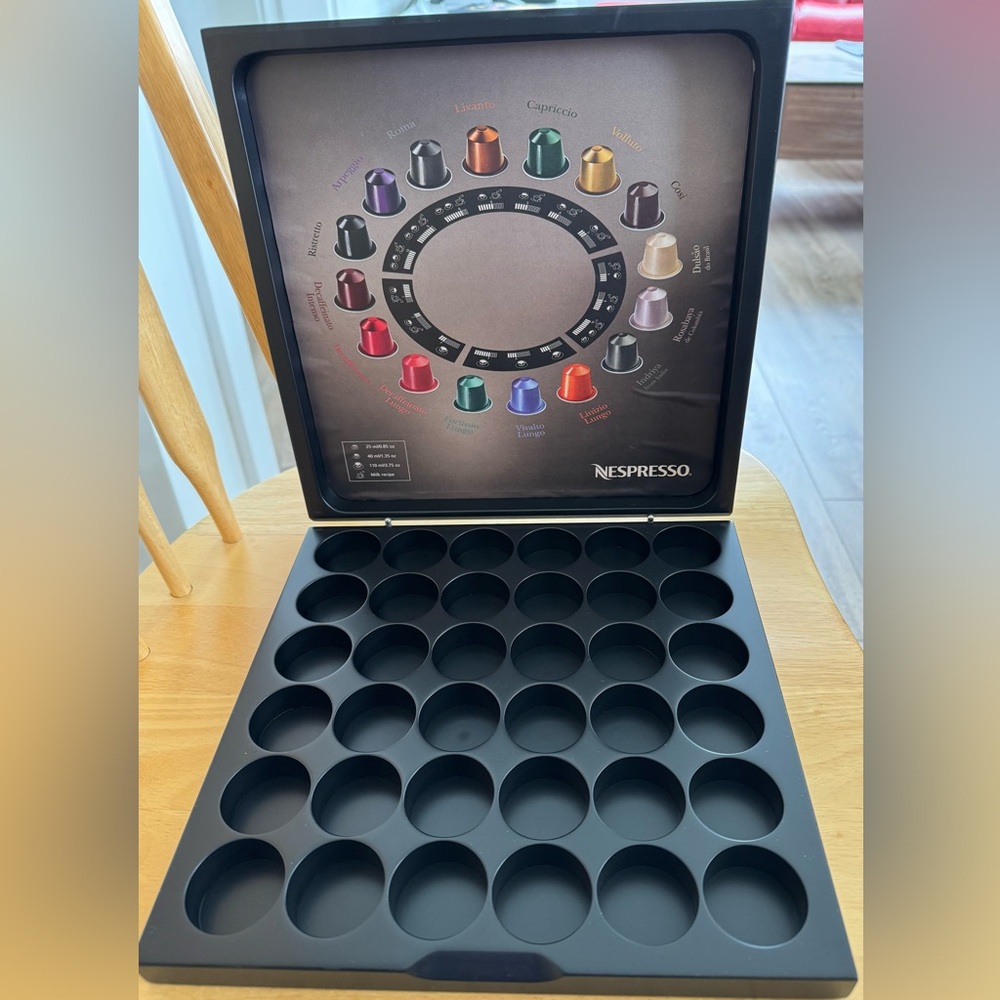 Black Nespresso Pods Storage Box ( great add-on item)